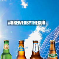 produrre birra con energie rinnovabili, Brewed by the Sun, Heineken, Brewing a Better World