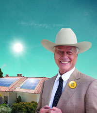 Testimonial verdi: J.R di Dallas passa dal petrolio alle energie rinnovabili