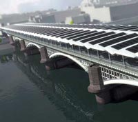 Il più grande impianto fotovoltaico di Londra su un ponte ferroviario