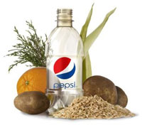 Pepsi Cola sviluppa la prima bottiglia al mondo a base totalmente vegetale