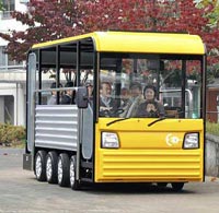 E-KomiBus ovvero il piccolo bus elettrico per la citta' giapponese con piu' automobili