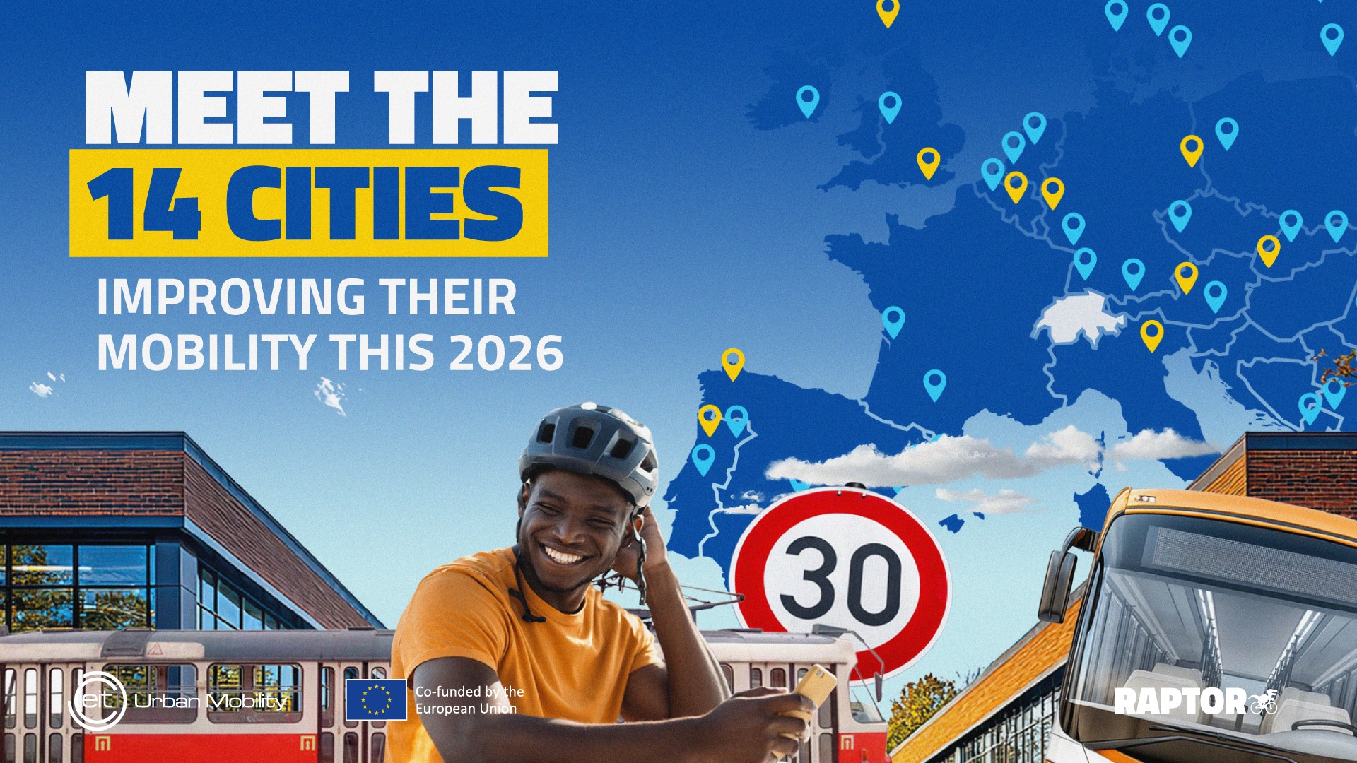 RAPTOR 2026: 14 città europee testano soluzioni di mobilità urbana con startup innovative